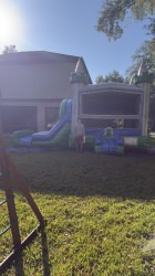 IMG 6740 1764864801 LUCKY EMERALD DUAL LANE BOUNCE HOUSE W/ SLIDE DRY