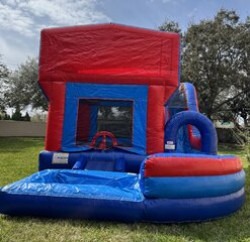 JUMP N SPLASH COMBO JUMP AND SPLASH 5N1 BOUNCE HOUSE W/ SLIDE DRY - MOD