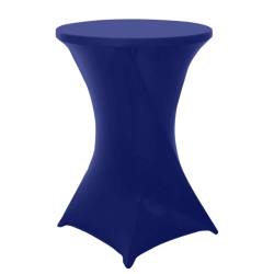 spandex 24 32 round cocktail table cover royal blue easy to mainta 1 Cocktail Linens
