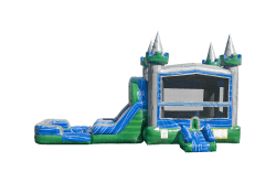 C1146 EZ20Combo20Lucky20Emerald20Castle HR 01 1774750931 LUCKY EMERALD DUAL LANE BOUNCE HOUSE W/ SLIDE - WET