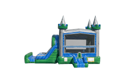 C1146 EZ20Combo20Lucky20Emerald20Castle HR 07 1774750745 LUCKY EMERALD DUAL LANE BOUNCE HOUSE W/ SLIDE - DRY