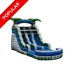 15 FT CASCADE RUSH DUAL LANE WATER SLIDE