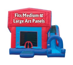 JUMP AND SPLASH BOUNCE HOUSE W/ SLIDE - DRY