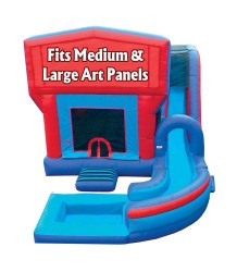 JUMP AND SPLASH BOUNCE HOUSE W/ SLIDE - WET