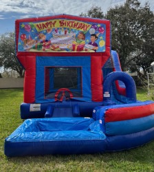Jump20N20Splash20Wet20Combo20Happy20Birthday 1774752890 JUMP AND SPLASH BOUNCE HOUSE W/ SLIDE - DRY