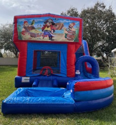 Jump20N20Splash20Wet20Combo20Pirate 1774752515 JUMP AND SPLASH BOUNCE HOUSE W/ SLIDE - WET