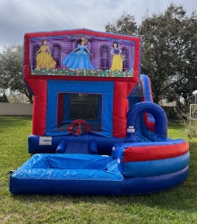 Jump20N20Splash20Wet20Combo20Princess 1774752891 JUMP AND SPLASH BOUNCE HOUSE W/ SLIDE - DRY